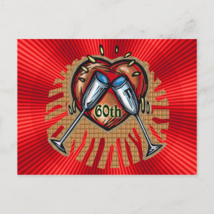 Postal Regalos del 60° Aniversario del Boda