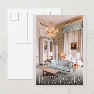 Postal Regalos del hotel de lujo Ritz Paris 5 estrellas v