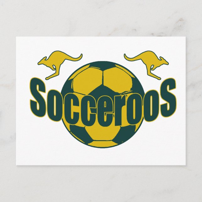 Postal Regalos del logo de Socceroos World Football Roos (Anverso)