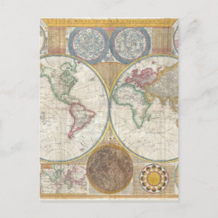 Postal Regalos del Mapa Mundial