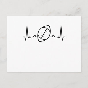 Postal Regalos Deportivos Rugby Heartbeat
