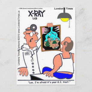 Postal Regalos divertidos de camisetas médicas del tracto