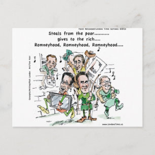 Postal Regalos divertidos de RomneyHood Tazas Camisetas T