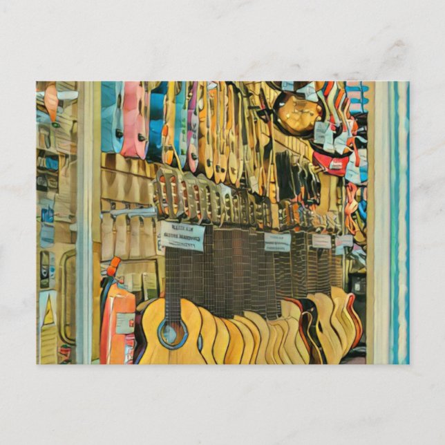 Postal Regalos geniales para guitarristas (Anverso)