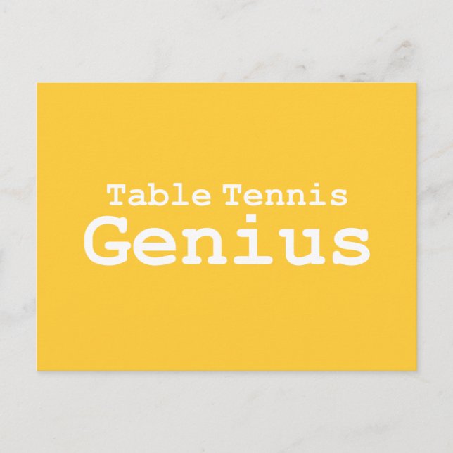 Postal Regalos genitales de tenis de mesa (Anverso)