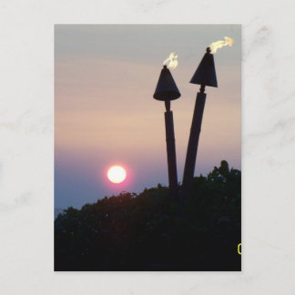 Postal Regalos Hawaianos de Sunset Luau