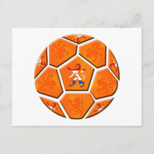 Postal Regalos holandeses holandeses del balón de fútbol
