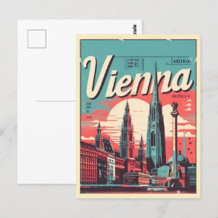 Postal Regalos ilustrados de austria de Viena
