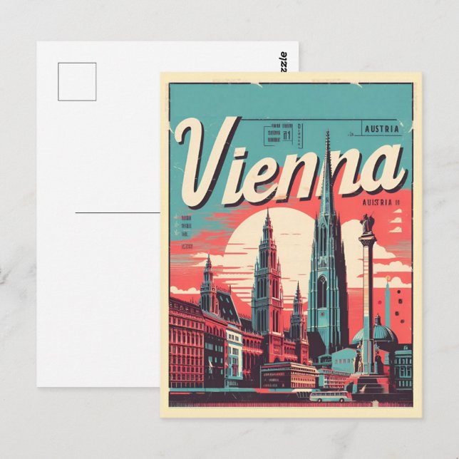 Postal Regalos ilustrados de austria de Viena (Anverso / Reverso)