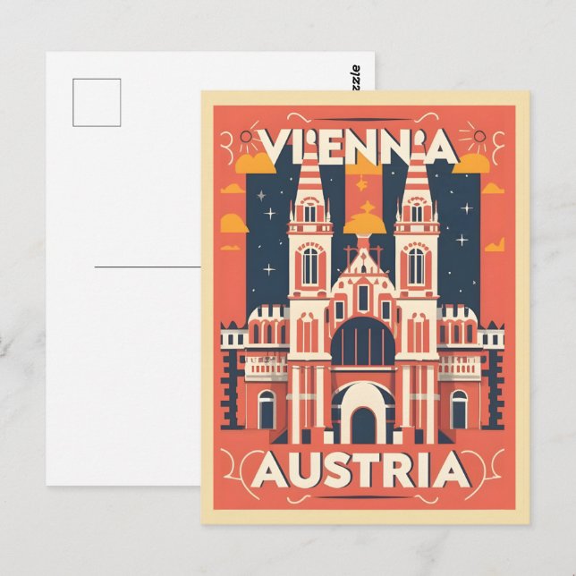 Postal Regalos ilustrados de austria de Viena (Anverso / Reverso)