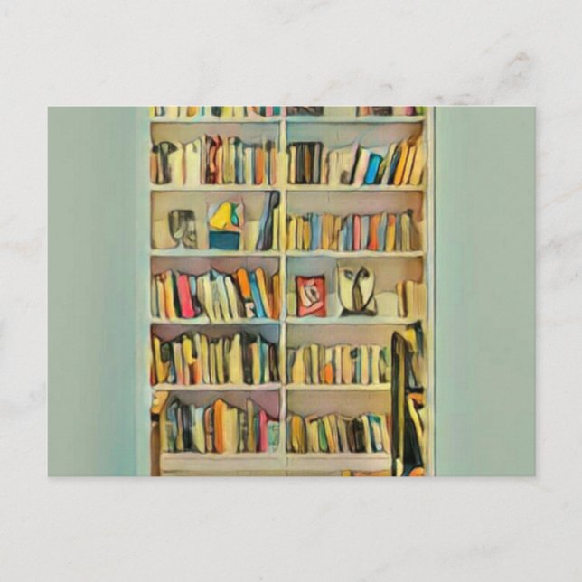 Postal Regalos increíbles para amantes de los libros (Anverso)