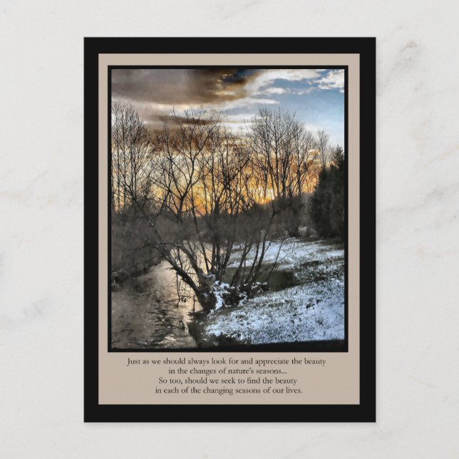 Postal Regalos inspiradores: Temporadas de nuestras vidas (Anverso)