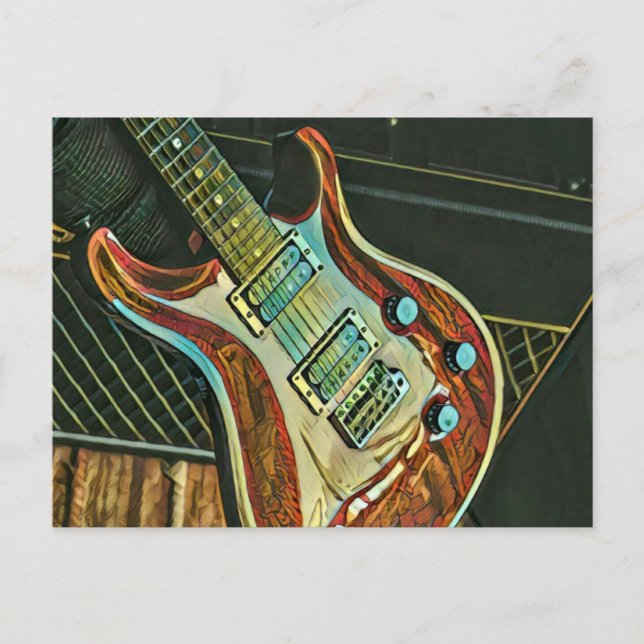 Postal Regalos para guitarrista (Anverso)