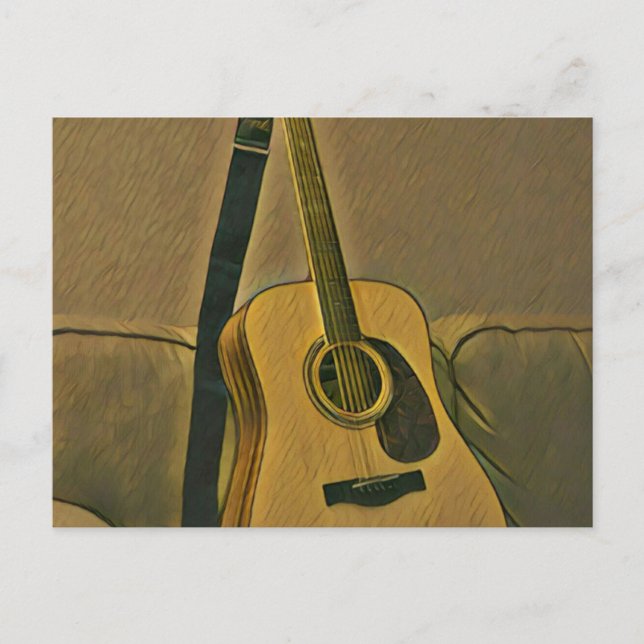 Postal Regalos para guitarristas (Anverso)