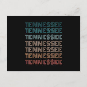 Postal Regalos Retro Tennessee Vintage Estados Americanos