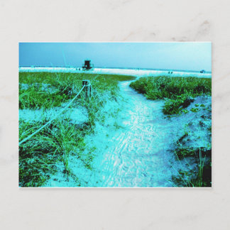 Postal Regalos temáticos de Siesta Keys Beach con bordes