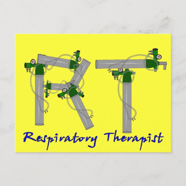 Postal Regalos Terapéuticos Respiratorios O2 Diseño De Ta (Anverso)