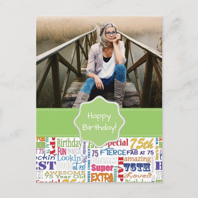 Postal Regalos Únicos Y Especiales De La Fiesta De Cumple (Anverso)