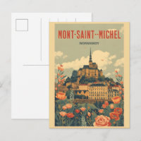 Regalos Vintage Mont-Saint-Michel Francia Normandí