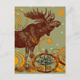 Postal Regalos Vintage Moose