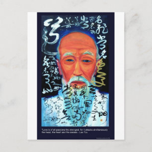 Postal Regalos y camisetas de citas de Lao Tzu sobre el a