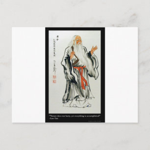 Postal Regalos y Camisetas de la Cita de Lao Tzu La Natur