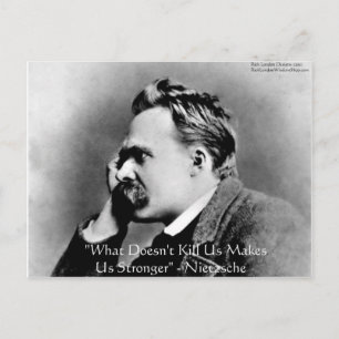 Postal Regalos y camisetas de la cita de Nietzsche "No te
