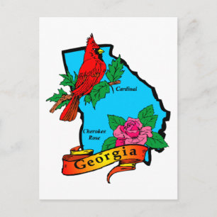 Postal Regalos y Destinos del Estado de Georgia para niño