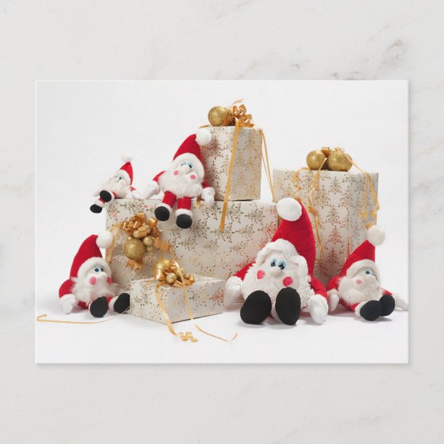 Postal Regalos y gnomos (Anverso)