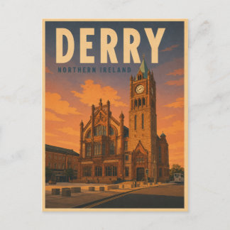 Postal Regalos y souvenirs vintage de Derry Irlanda del N