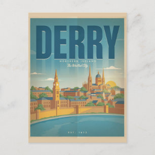 Postal Regalos y souvenirs vintage de Derry Irlanda del N
