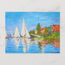 Postal Regatta en Argenteuil Claude Monet
