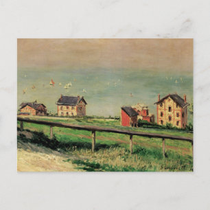 Postal Regatta en Villerville por Gustave Caillebotte