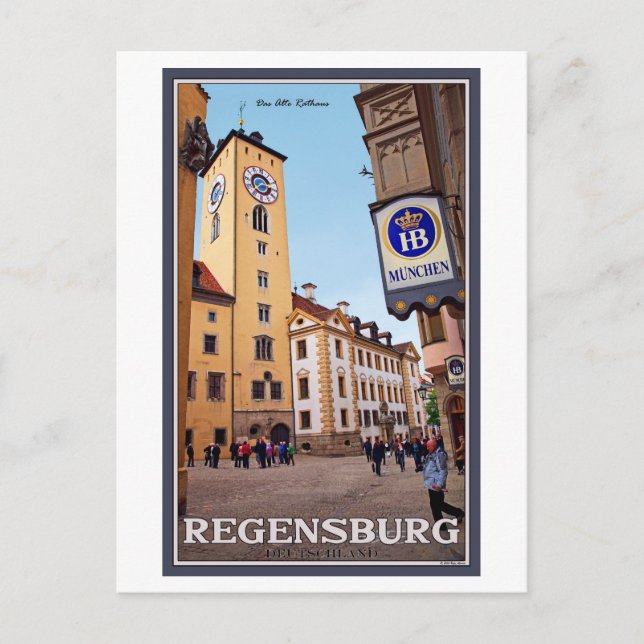 Postal Regensburg - Altes Rathaus (Anverso)