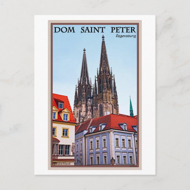 Postal Regensburg - Catedral de San Pedro (Anverso)