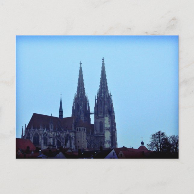 Postal Regensburger Dom, Alemania (Anverso)