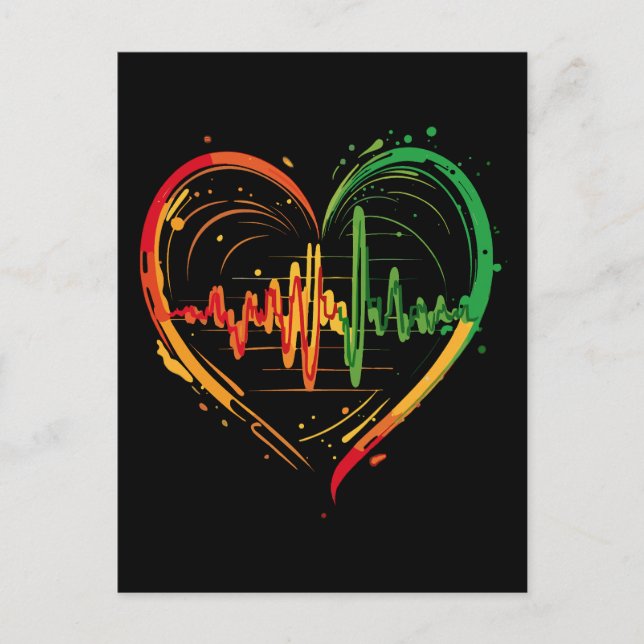 Postal Reggae Heart Beat (Anverso)