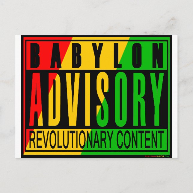 Postal Reggae RASTA (Anverso)