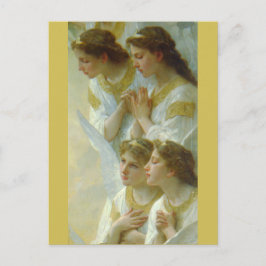 Postal Regina Angelorum, Bouguereau 1900, detalle Angels