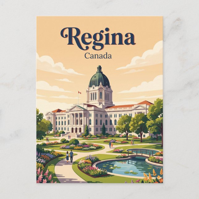 Postal Regina, Canadá (Anverso)
