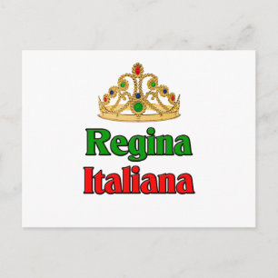 Postal Regina italiana (reina italiana)