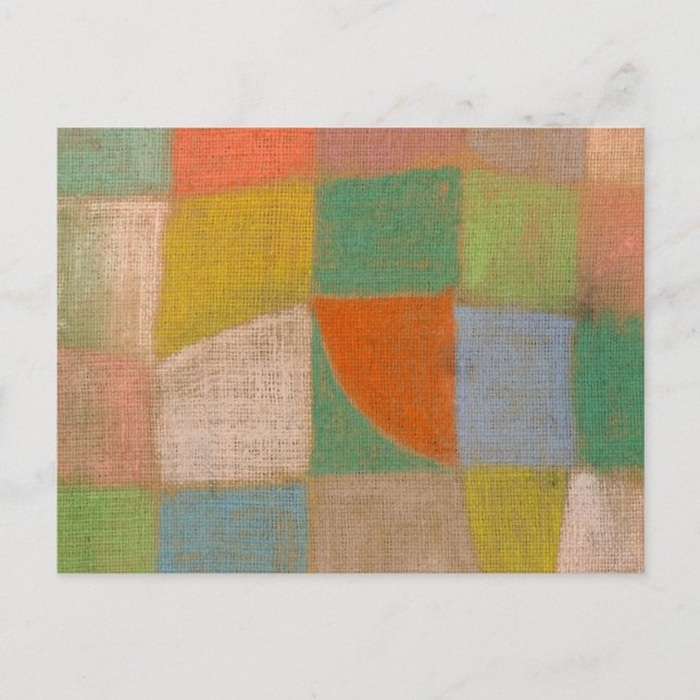 Postal Región Armonizada, 1938 por Paul Klee (Anverso)