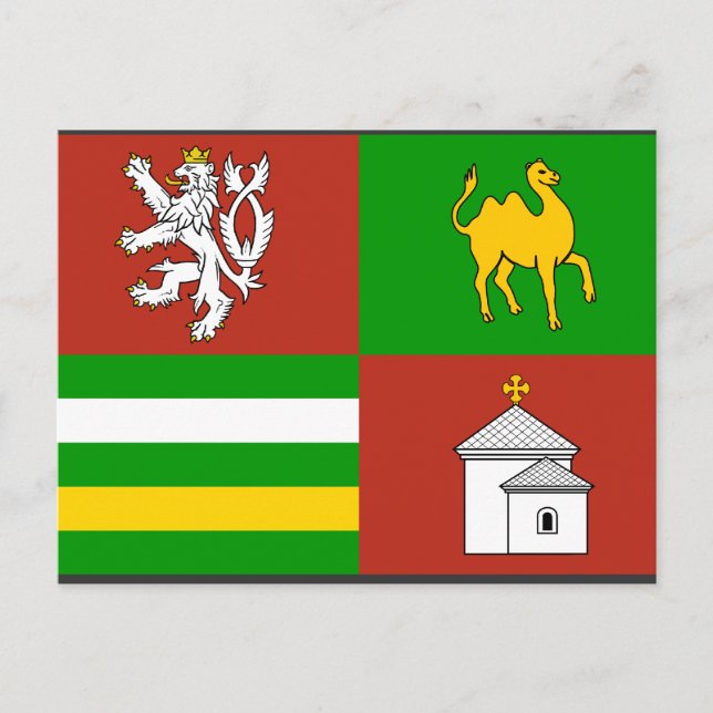 Postal Región de Plzen, República Checa (Anverso)