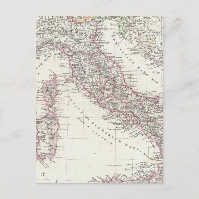 Postal Región de Roma Italia (Anverso)