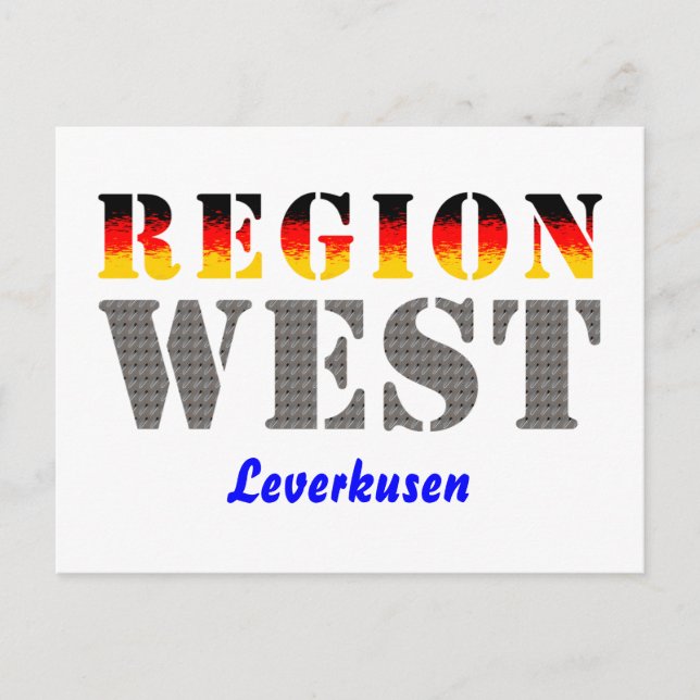 Postal Región Oeste - Leverkusen (Anverso)