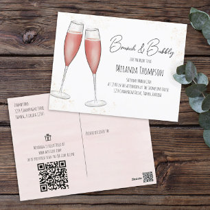 Postal Registro de regalos de código QR para desayuno nup