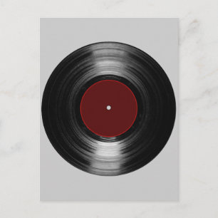 Postal registro de vinilo