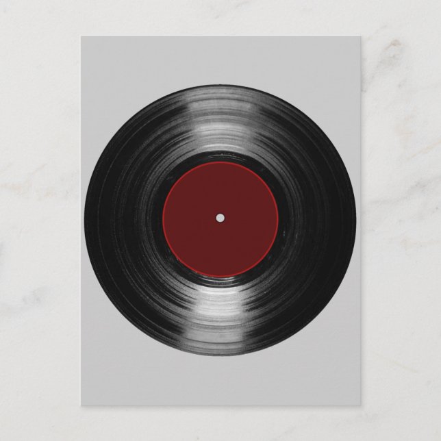 Postal registro de vinilo (Anverso)