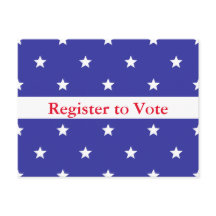 Registro patriótico personalizado para votar tarje