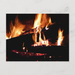Postal Registros en la fotografía de fuego cálido de la c